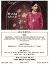 Mysha 5051 By Ganga Cotton Satin Printed Dress Material